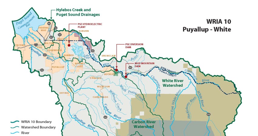 Puyallup River Watershed Map
